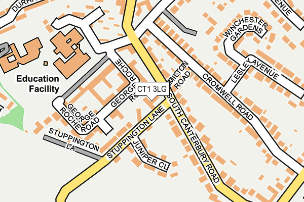 CT1 3LG map - OS OpenMap – Local (Ordnance Survey)