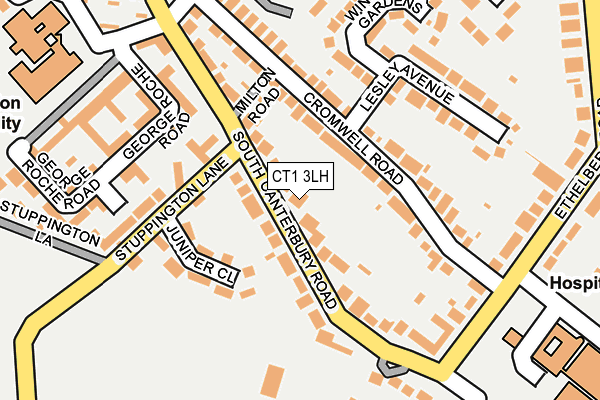 CT1 3LH map - OS OpenMap – Local (Ordnance Survey)