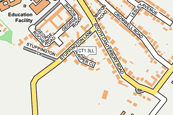 CT1 3LL map - OS OpenMap – Local (Ordnance Survey)