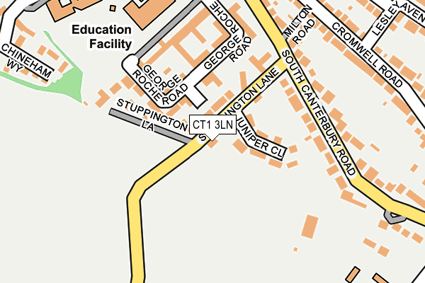 CT1 3LN map - OS OpenMap – Local (Ordnance Survey)