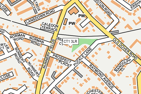 CT1 3LR map - OS OpenMap – Local (Ordnance Survey)