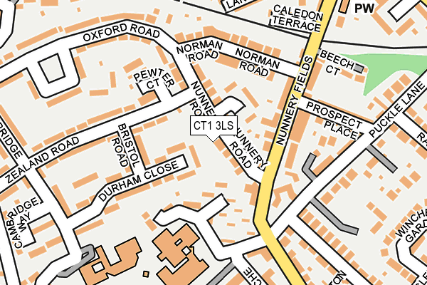 CT1 3LS map - OS OpenMap – Local (Ordnance Survey)