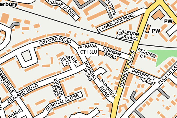 CT1 3LU map - OS OpenMap – Local (Ordnance Survey)