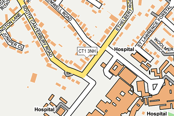 CT1 3NH map - OS OpenMap – Local (Ordnance Survey)