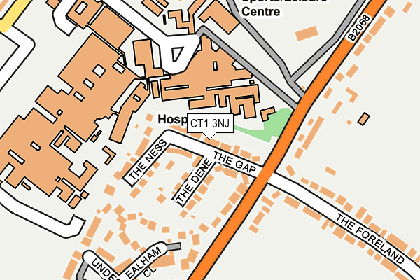 CT1 3NJ map - OS OpenMap – Local (Ordnance Survey)