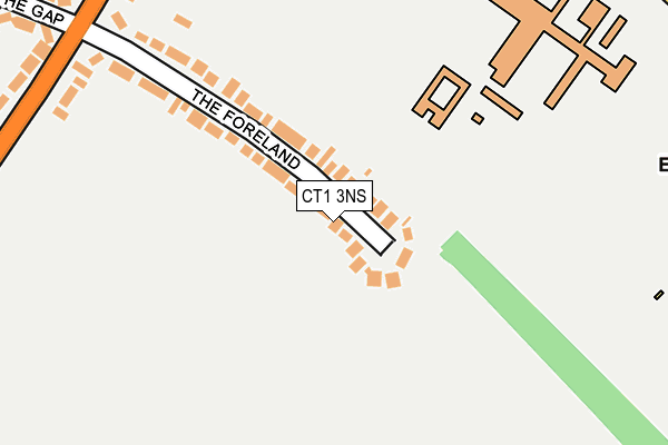 CT1 3NS map - OS OpenMap – Local (Ordnance Survey)