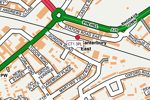 CT1 3PL map - OS OpenMap – Local (Ordnance Survey)