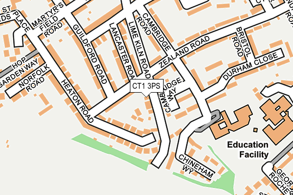 CT1 3PS map - OS OpenMap – Local (Ordnance Survey)