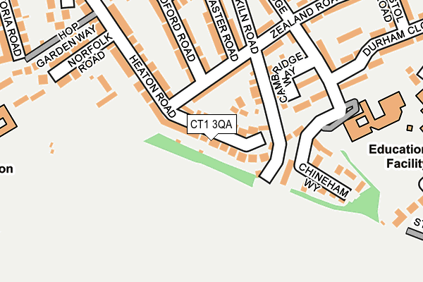 CT1 3QA map - OS OpenMap – Local (Ordnance Survey)