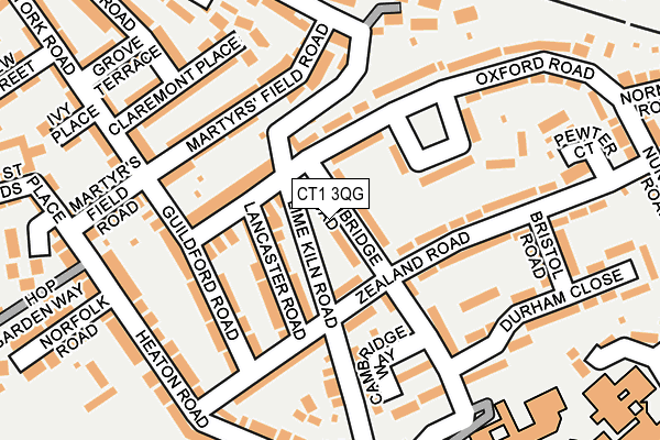 CT1 3QG map - OS OpenMap – Local (Ordnance Survey)