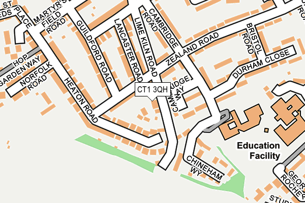 CT1 3QH map - OS OpenMap – Local (Ordnance Survey)