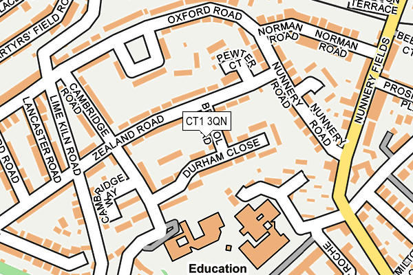 CT1 3QN map - OS OpenMap – Local (Ordnance Survey)