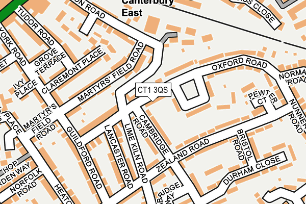 CT1 3QS map - OS OpenMap – Local (Ordnance Survey)