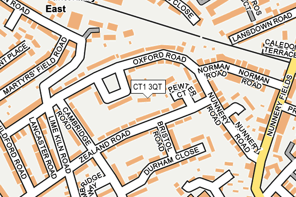 CT1 3QT map - OS OpenMap – Local (Ordnance Survey)