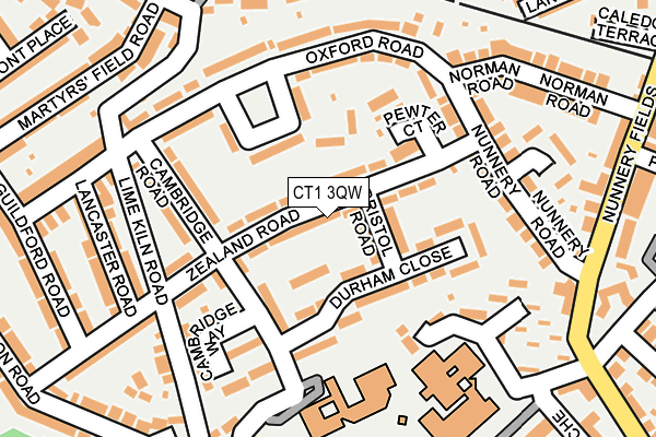 CT1 3QW map - OS OpenMap – Local (Ordnance Survey)
