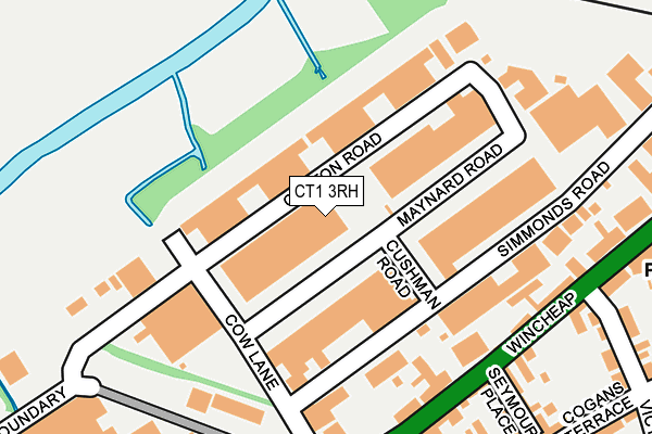 CT1 3RH map - OS OpenMap – Local (Ordnance Survey)
