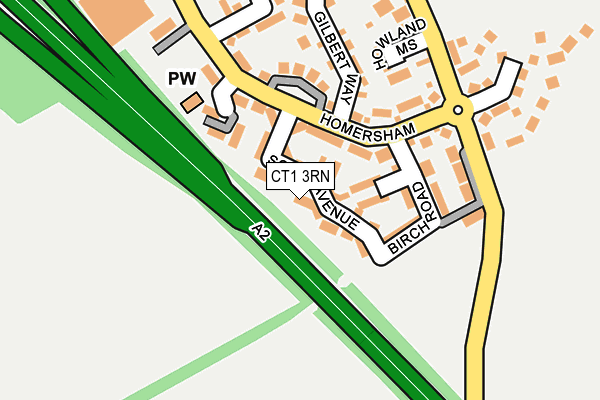 CT1 3RN map - OS OpenMap – Local (Ordnance Survey)