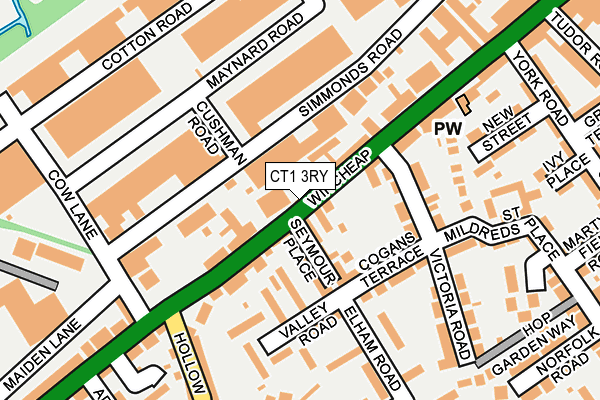 CT1 3RY map - OS OpenMap – Local (Ordnance Survey)