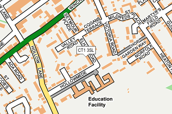 CT1 3SL map - OS OpenMap – Local (Ordnance Survey)