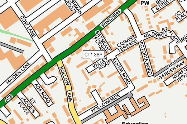 CT1 3SP map - OS OpenMap – Local (Ordnance Survey)