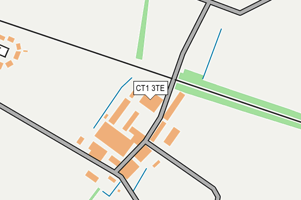 CT1 3TE map - OS OpenMap – Local (Ordnance Survey)