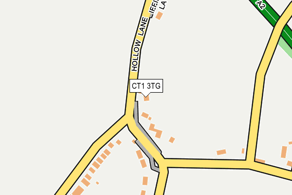 CT1 3TG map - OS OpenMap – Local (Ordnance Survey)