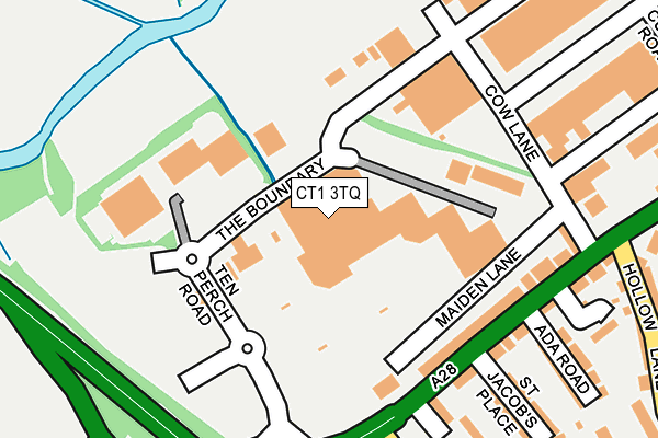 CT1 3TQ map - OS OpenMap – Local (Ordnance Survey)
