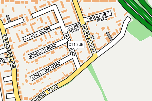 CT1 3UE map - OS OpenMap – Local (Ordnance Survey)