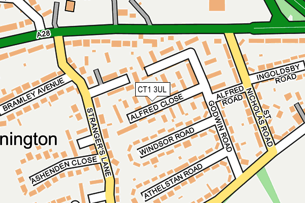 CT1 3UL map - OS OpenMap – Local (Ordnance Survey)