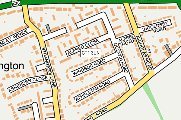 CT1 3UN map - OS OpenMap – Local (Ordnance Survey)