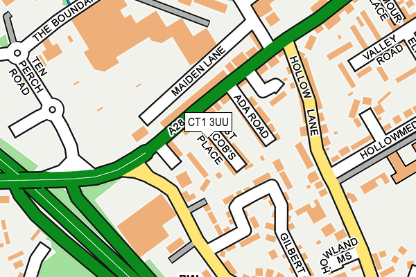 CT1 3UU map - OS OpenMap – Local (Ordnance Survey)