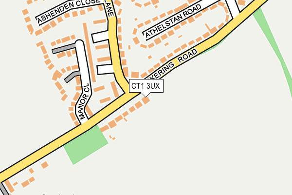 CT1 3UX map - OS OpenMap – Local (Ordnance Survey)