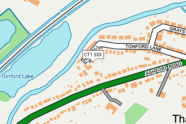 CT1 3XX map - OS OpenMap – Local (Ordnance Survey)