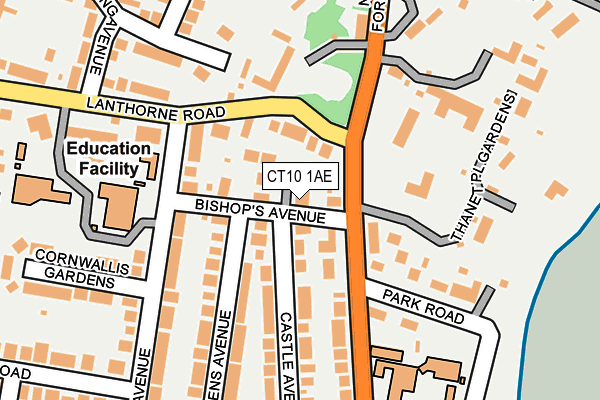 CT10 1AE map - OS OpenMap – Local (Ordnance Survey)