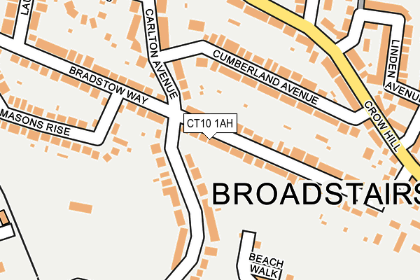 CT10 1AH map - OS OpenMap – Local (Ordnance Survey)