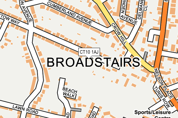 CT10 1AJ map - OS OpenMap – Local (Ordnance Survey)