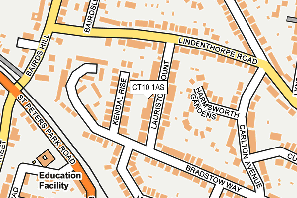 CT10 1AS map - OS OpenMap – Local (Ordnance Survey)
