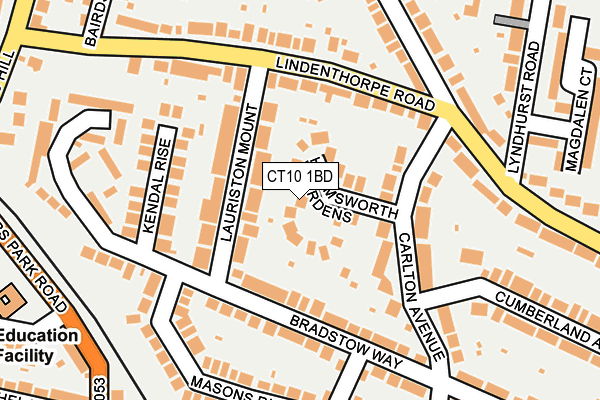 CT10 1BD map - OS OpenMap – Local (Ordnance Survey)