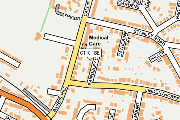 CT10 1BE map - OS OpenMap – Local (Ordnance Survey)