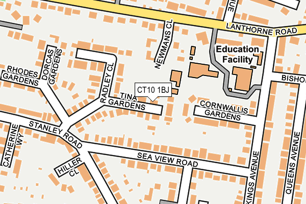 CT10 1BJ map - OS OpenMap – Local (Ordnance Survey)