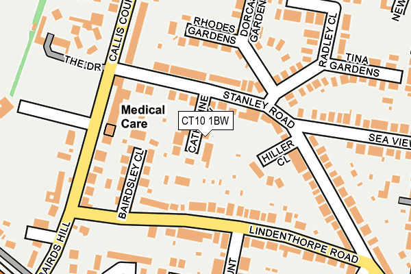 CT10 1BW map - OS OpenMap – Local (Ordnance Survey)