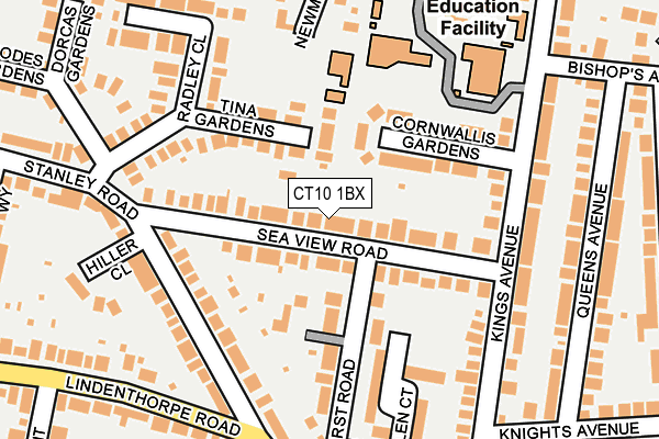 CT10 1BX map - OS OpenMap – Local (Ordnance Survey)