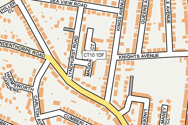 CT10 1DF map - OS OpenMap – Local (Ordnance Survey)