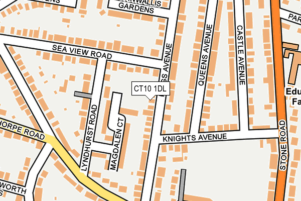 CT10 1DL map - OS OpenMap – Local (Ordnance Survey)