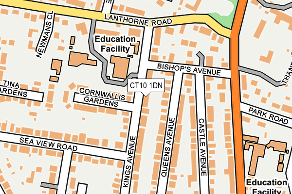 CT10 1DN map - OS OpenMap – Local (Ordnance Survey)
