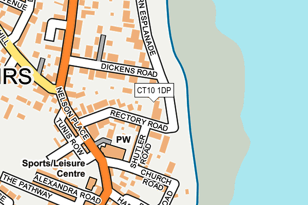 Map of 1 EASTERN ESPLANADE MANAGEMENT LTD at local scale