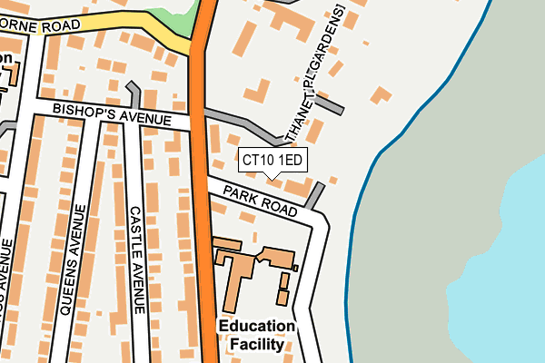 CT10 1ED map - OS OpenMap – Local (Ordnance Survey)