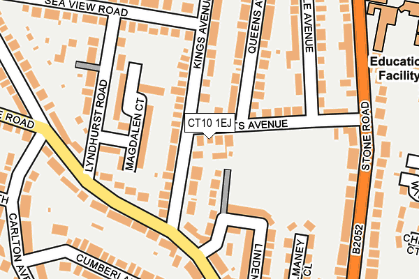 CT10 1EJ map - OS OpenMap – Local (Ordnance Survey)