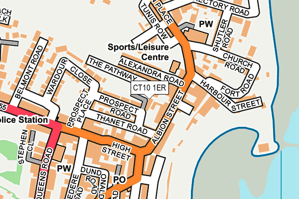 CT10 1ER map - OS OpenMap – Local (Ordnance Survey)