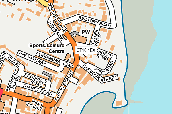 CT10 1EX map - OS OpenMap – Local (Ordnance Survey)